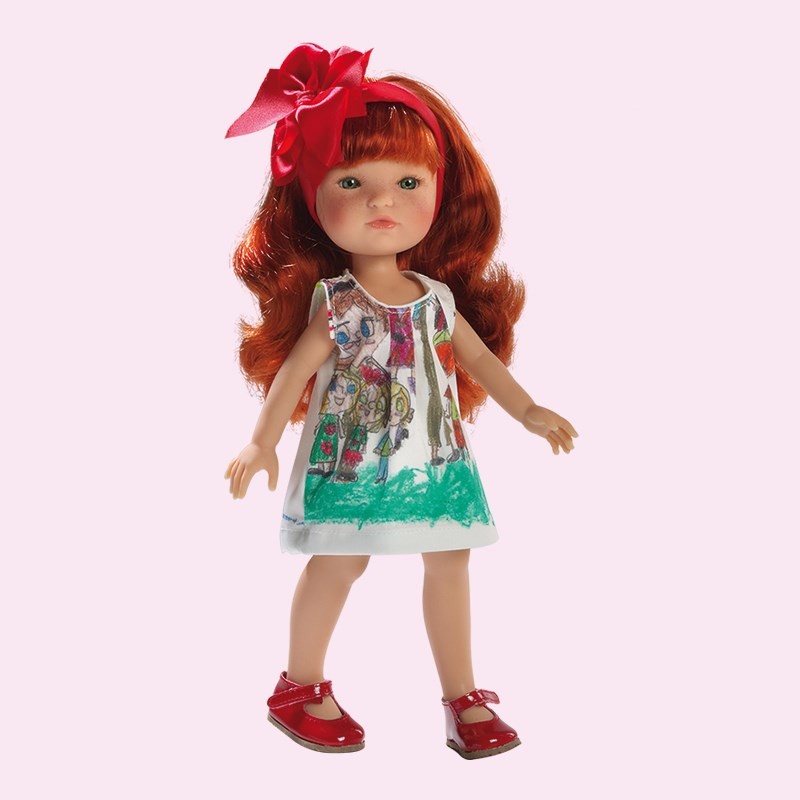 Berjuan кукла GRETA рыжая с дл. волосом