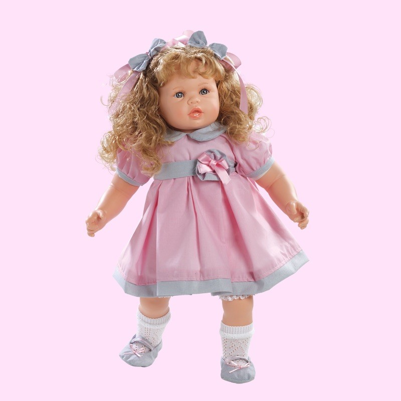  Berjuan кукла ANNE блондинка в розовом платье